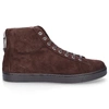 GIANVITO ROSSI SNEAKERS BROWN HIGH TOP