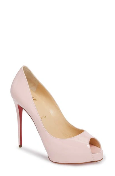 Christian Louboutin 'prive' Open Toe Pump In Pompadour