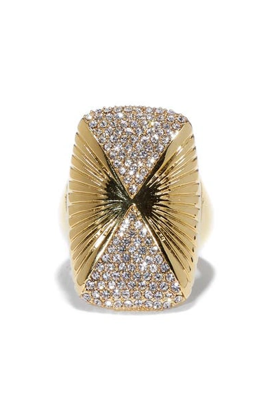 Vince Camuto Large Rectangle Ring In Gold