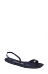 Alexander Wang Ryder Foldable Flat Sandal In Navy