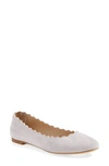 CHLOÉ LAUREN SCALLOPED BALLET FLAT,C15U16001