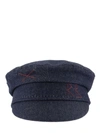 RUSLAN BAGINSKIY BAKER BOY CAP BLUE / HAT,11168366