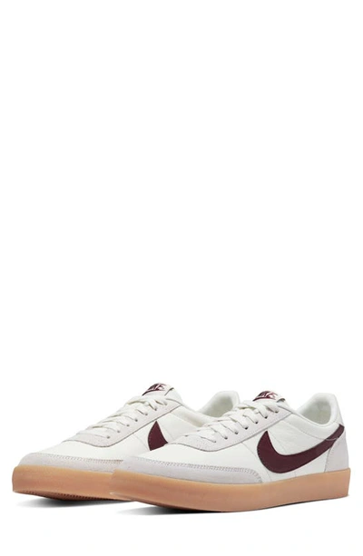Nike Killshot 2 Leather Sneakers In Off White And Burgundy In Sail/night Maroon-gu