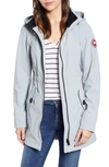 Canada Goose Avery Water Resistant Hooded Softshell Jacket In Fog