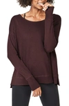 Sweaty Betty Simhasana Sweatshirt In Black Cherry