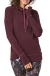 Sweaty Betty Escape Luxe Hoodie In Black Cherry