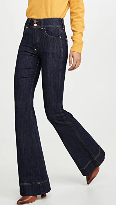 Alice And Olivia Alice + Olivia Beautiful High-rise Bell Bottom Jeans In She's Got It In Shes Got It