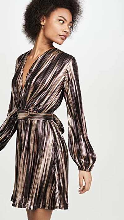 Melissa Odabash Banks Dress In Caramel Stripe