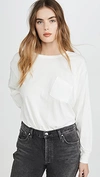 ALEXANDER WANG T VINTAGE COTTON LONG SLEEVE TEE