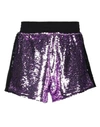 Chiara Ferragni Woman Shorts & Bermuda Shorts Purple Size S Polyester, Polyethylene In Purple