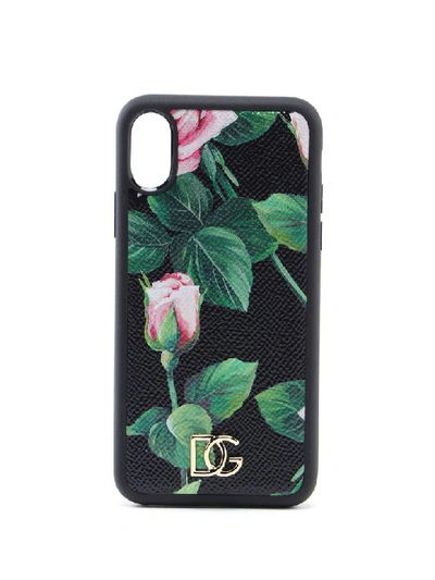 Dolce & Gabbana Phone Cover In C Rosa Fdo Nero