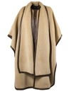 ALBERTA FERRETTI SOFT BEIGE VELOUR CAPE,11168463