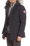 CANADA GOOSE CARSON FUSION FIT HOODED DOWN PARKA WITH GENUINE COYOTE FUR TRIM,3805MA