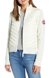 Canada Goose Hybridge Quilted & Knit Jacket In Cottongrass