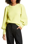 A.L.C ELIANA BALLOON SLEEVE WOOL BLEND SWEATER,7SWPO00515