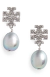 TORY BURCH KIRA BAROQUE PEARL DROP EARRINGS,60525