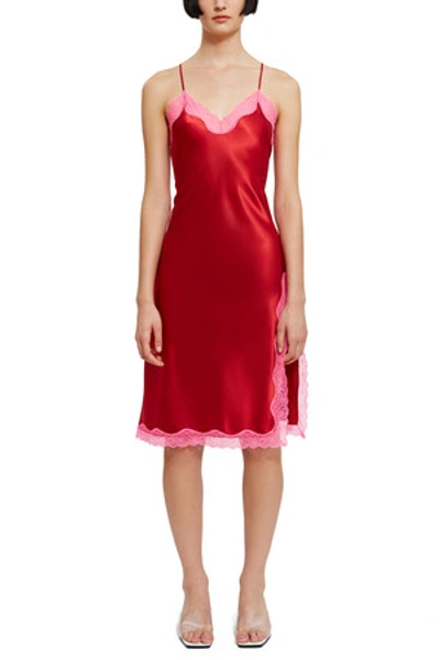 Callipygian Opening Ceremony Neon Lace Dress In Navy W Neon Green | ModeSens