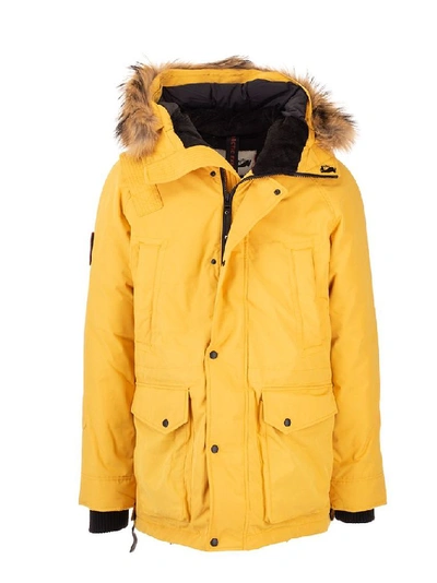 Arctic Explorer Men's Yellow Synthetic Fibers Outerwear Jacket