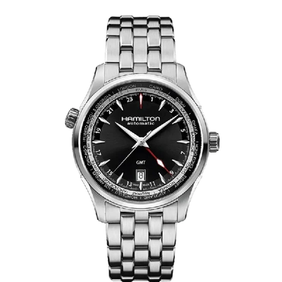 Hamilton Jazzmaster Gmt Auto In Black