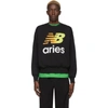 ARIES Black New Balance Edition Logo Sweatshirt