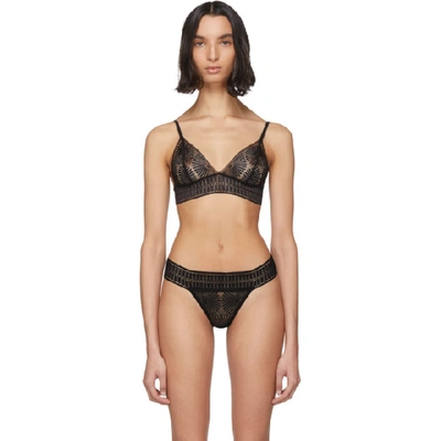 Kiki De Montparnasse Black Sundial Lace Bralette