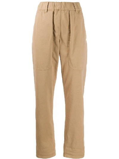 Brunello Cucinelli Straight-leg Cargo Trousers In Neutrals