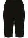 Tibi Stretch Cotton-blend Twill Shorts In Black