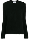 Allude Crew Neck Jumper In Black