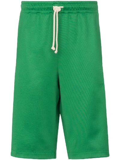 Gucci Gg Stripe Trim Track Shorts In Green