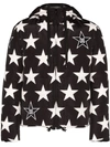 DOLCE & GABBANA STAR PRINT LOGO HOODED JACKET