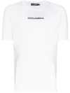 Dolce & Gabbana Embroidered Logo T In White