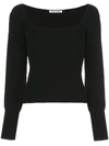 Reformation Isabel Knitted Top In Black