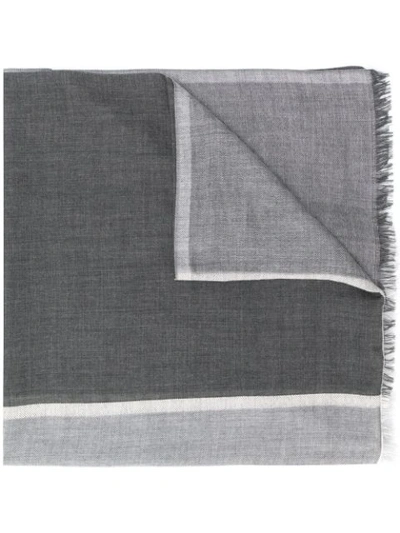 Brunello Cucinelli Colour-block Cashmere Scarf In Multi