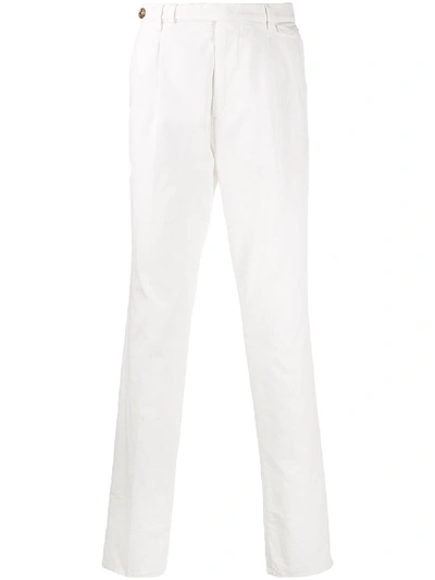 Brunello Cucinelli Colour Block Chinos In White