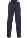 BRUNELLO CUCINELLI STRIPE DETAIL DRAWSTRING TRACK PANTS