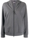 BRUNELLO CUCINELLI RELAXED-FIT ZIP-UP HOODIE