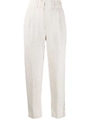 Brunello Cucinelli Slim-fit Trousers In Neutrals