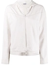 BRUNELLO CUCINELLI BRASS-EMBELLISHED ZIP-UP HOODIE