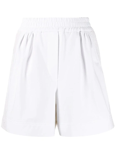 Brunello Cucinelli Jersey Shorts In White