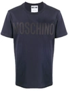 Moschino Logo Print T-shirt In Blue