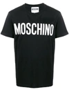 Moschino Logo Print T-shirt In Black