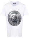 Moschino Coin Print T In White
