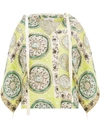 JW ANDERSON PAISLEY PRINT HOODED BLOUSE