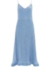 JW ANDERSON TRUMPET-HEM PLEATED SLIP DRESS