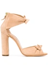 CASADEI BOW DETAIL SANDALS