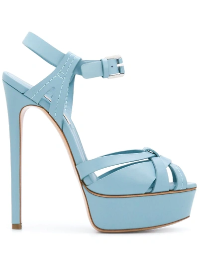 Casadei Blade Strappy Sandals In Blue