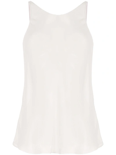 Sir Indre Silk Tank Top In White