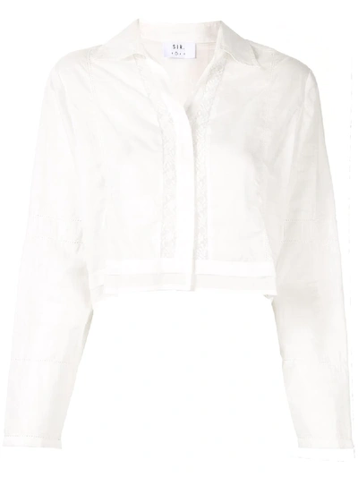 Sir Harper Sheer Shirt In White