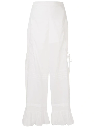 Sir Harper Split Trousers In White