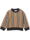 BURBERRY ICON STRIPED RELAXED-FIT SWEATSHIRT